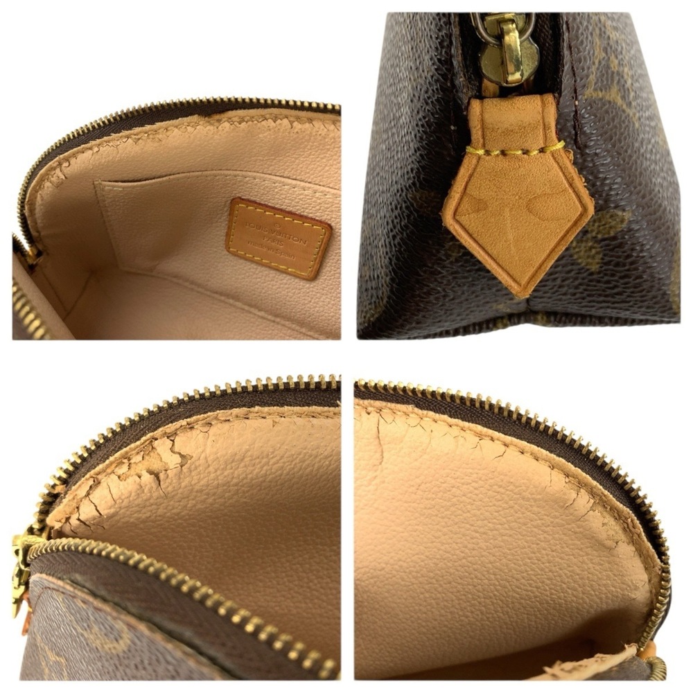 LOUIS VUITTON Authentic Brown Monogram Pochette Pouch - Picture 5 of 10